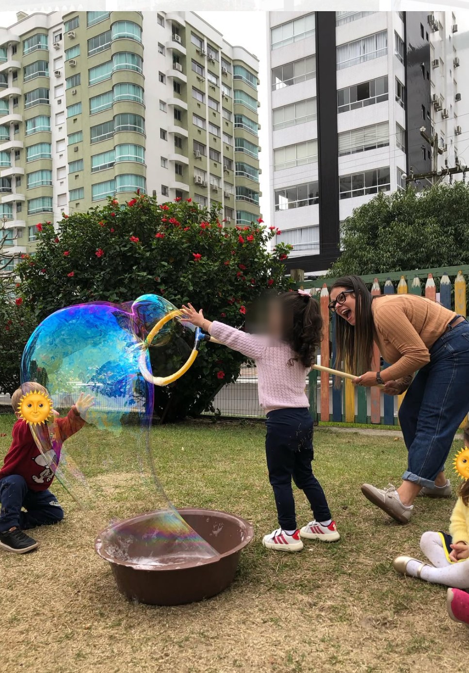 Atividade de bolhas de sabão no espaço externo